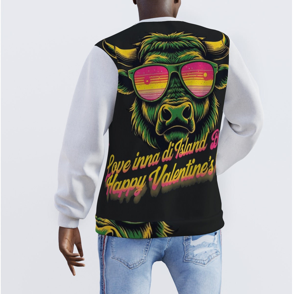 All-Over Print Men's Sweater