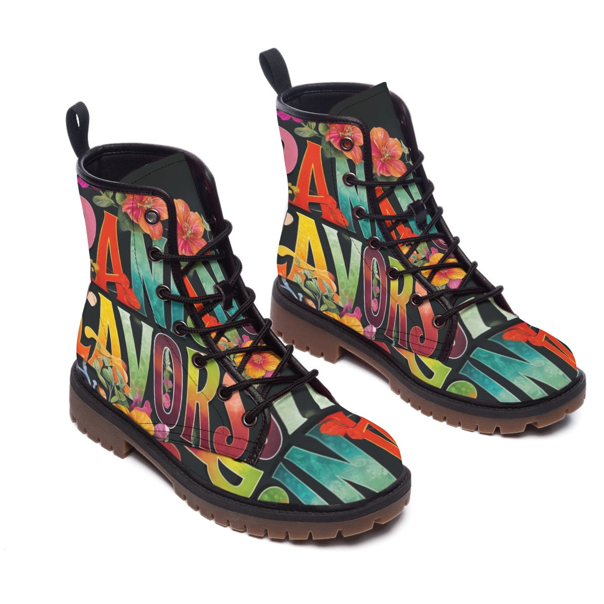 All-Over Print Men's Martin Short Boots