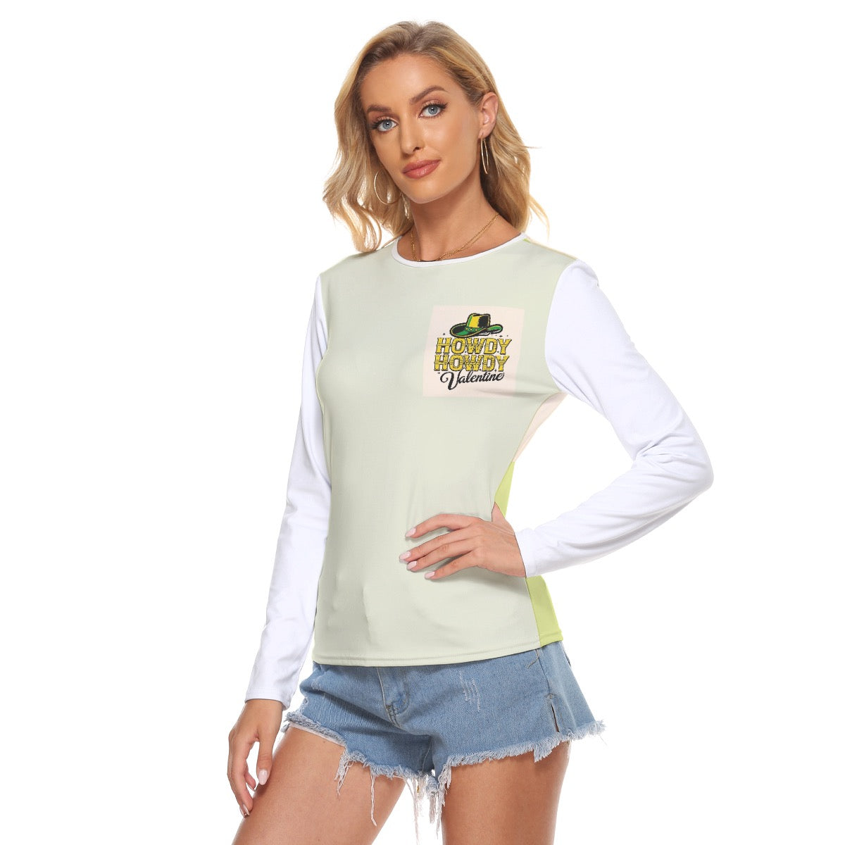 All Over Print Women's Stretchable long Sleeve Top