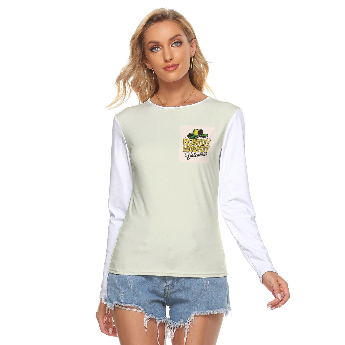 All Over Print Women's Stretchable long Sleeve Top