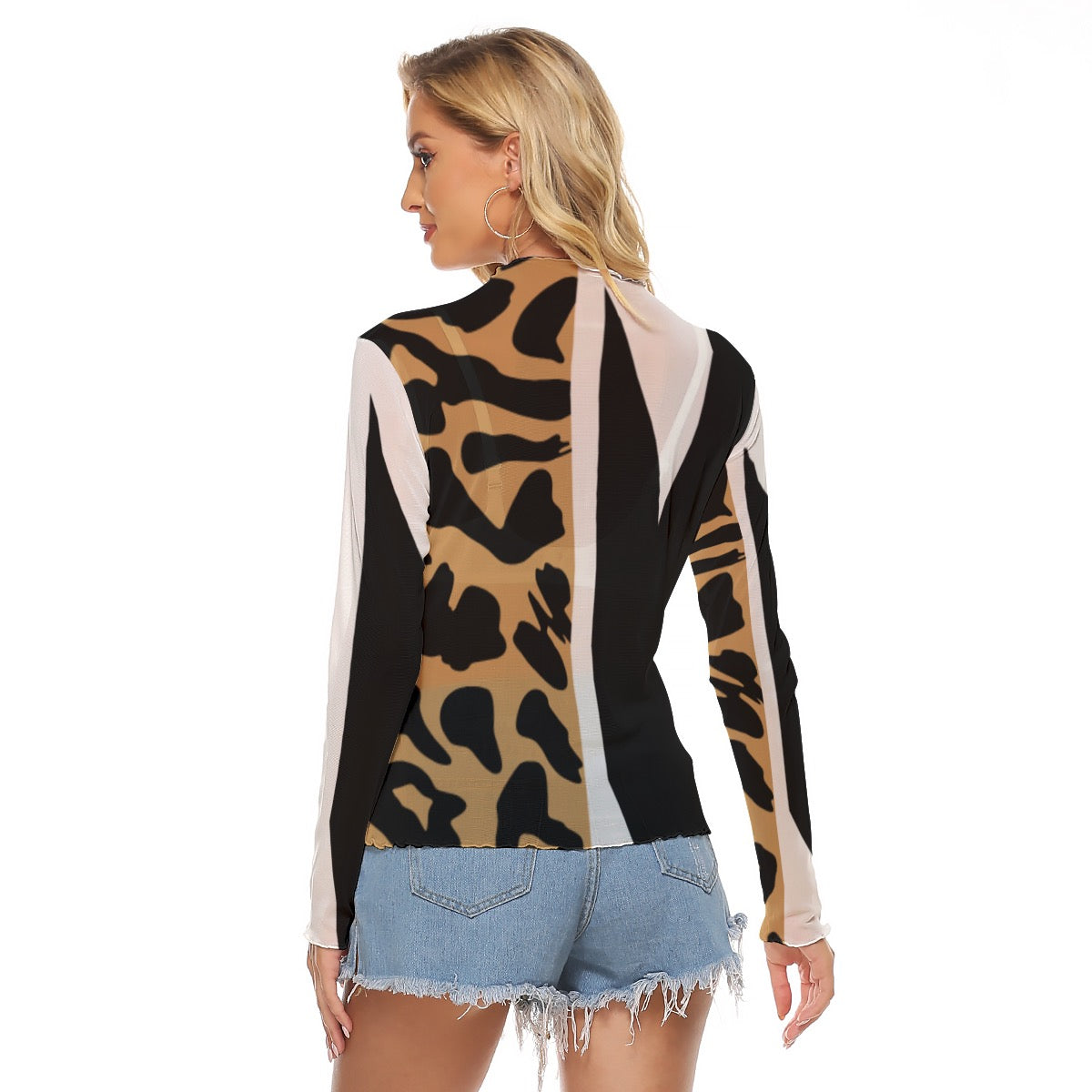 Mrs.Classy All-Over Print Women's Mesh T-shirt