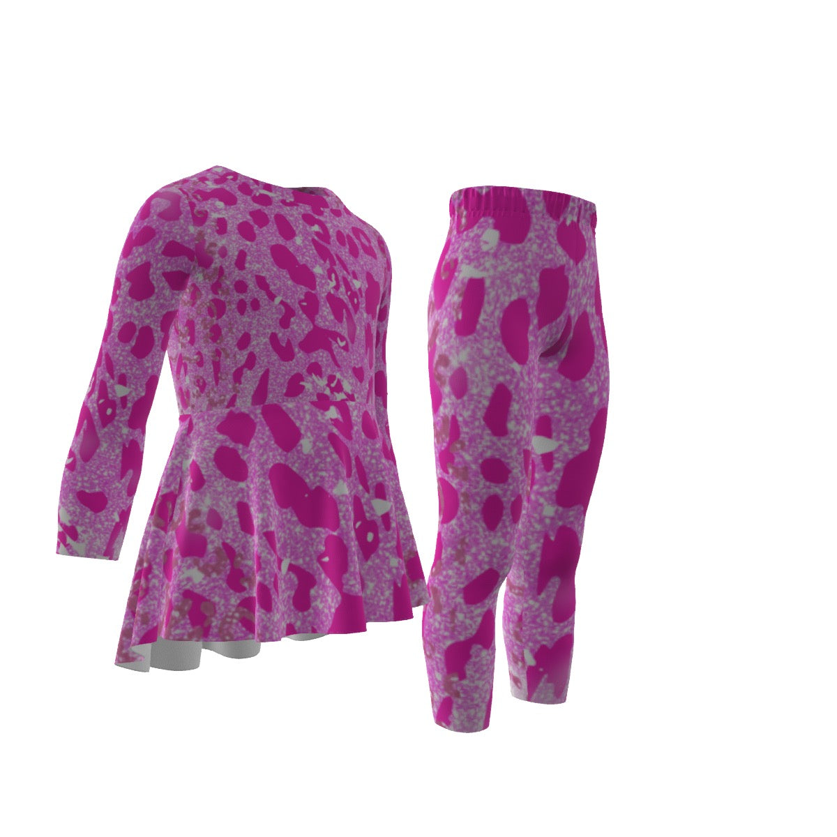 All-Over Pink Lover Kid's Casual Suit