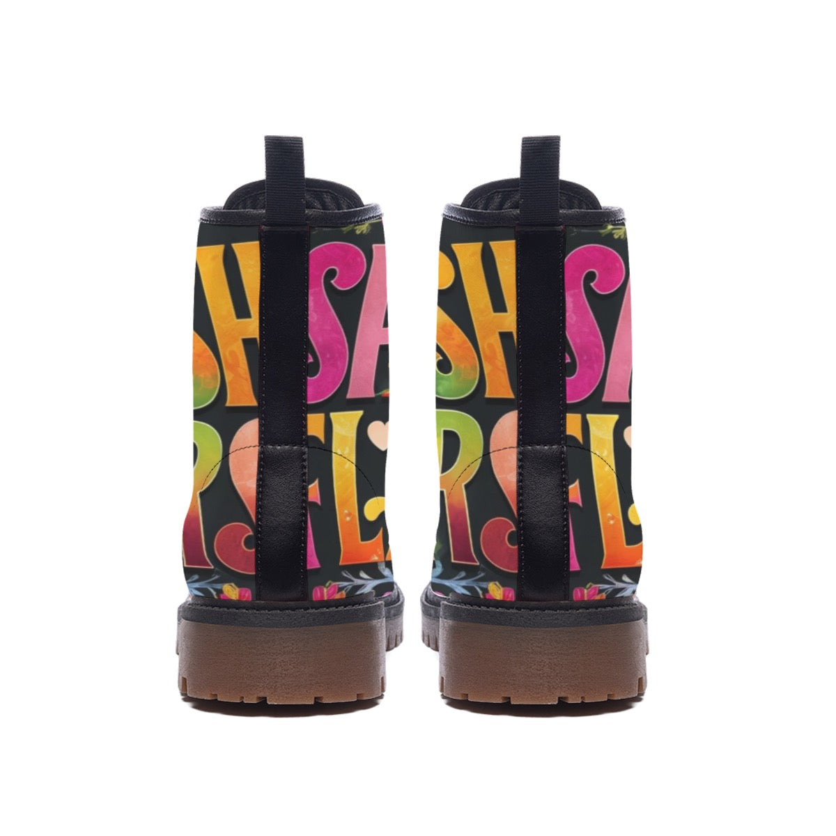 All-Over Print Men's Martin Short Boots