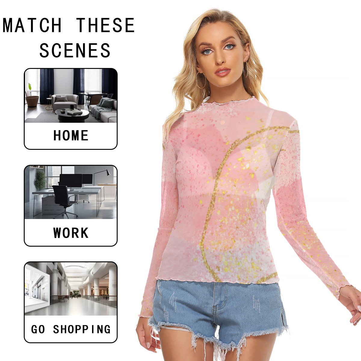 All-Over Print Women's Mesh T-shirt