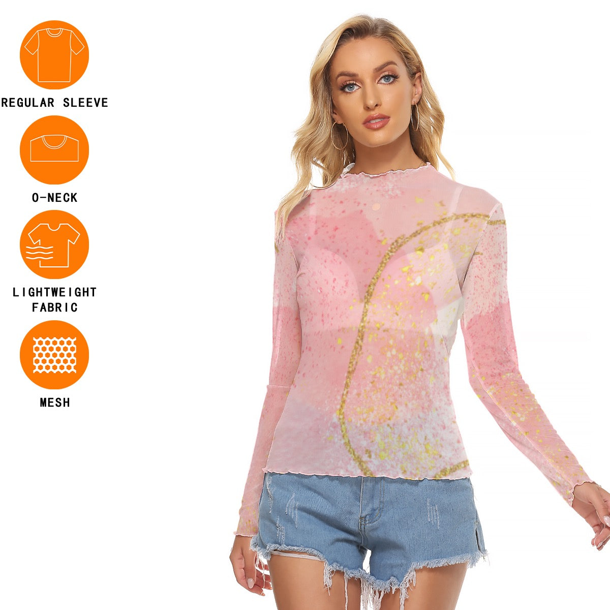 All-Over Print Women's Mesh T-shirt