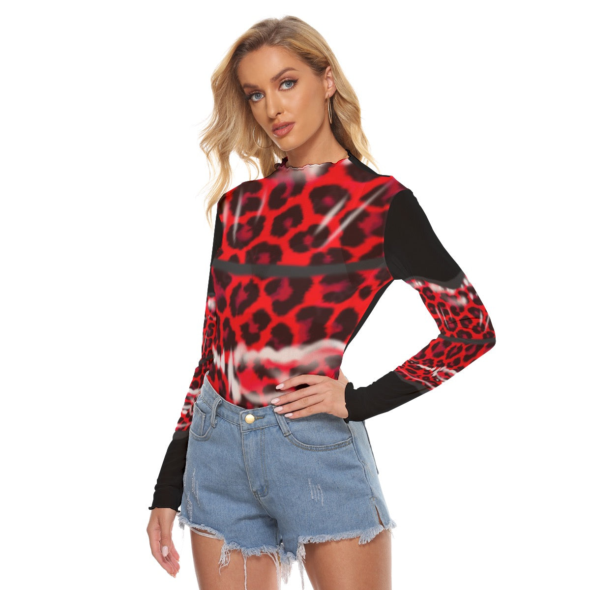 Fiercely Stylish: Turn Heads with Bold Red Leopard Prints!