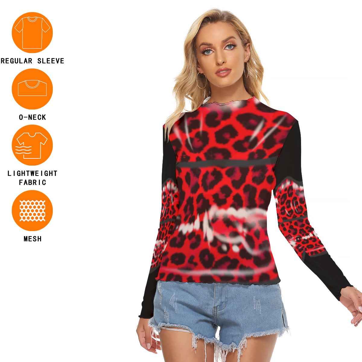 Fiercely Stylish: Turn Heads with Bold Red Leopard Prints!
