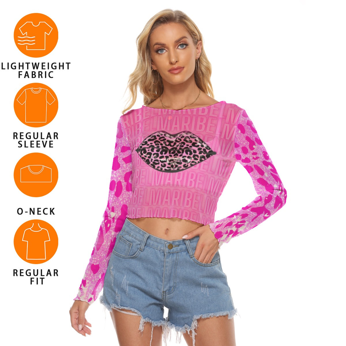 Maribell Inspired Mesh Long Sleeves T-shirt