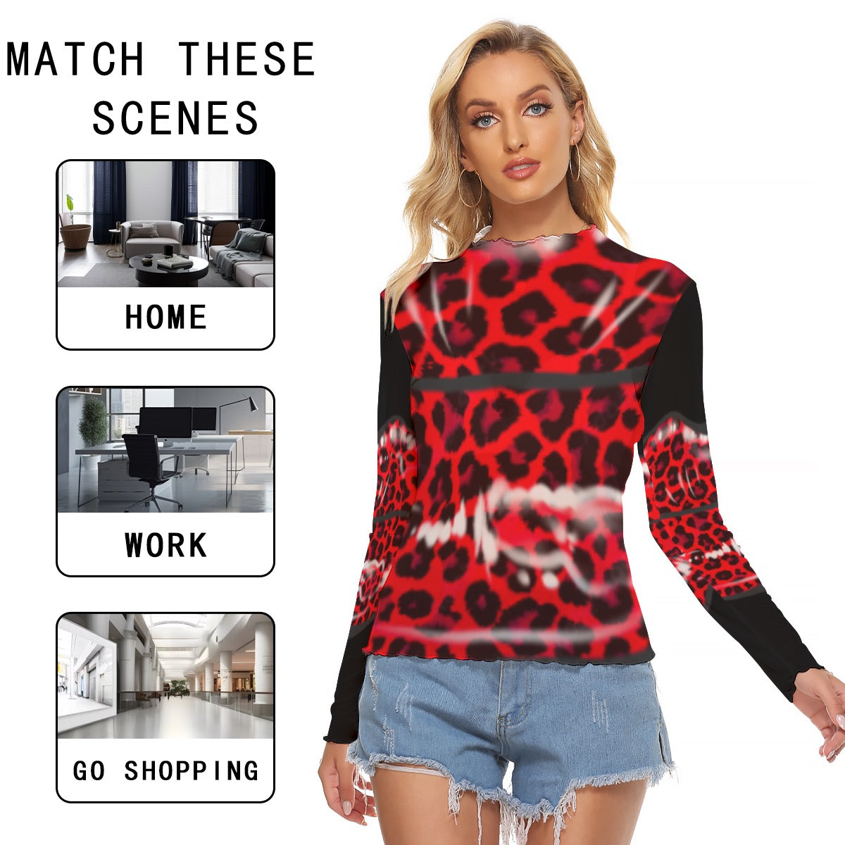 Fiercely Stylish: Turn Heads with Bold Red Leopard Prints!
