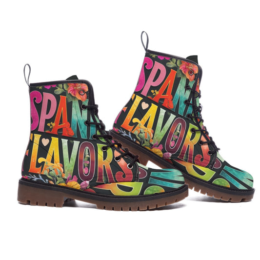 All-Over Print Men's Martin Short Boots